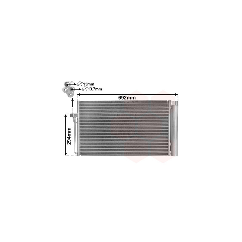 VAN WEZEL 06005273 Condensador de aire acondicionado