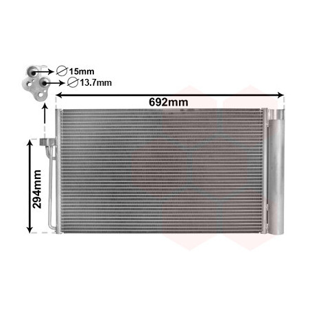 VAN WEZEL 06005273 Air conditioning condenser