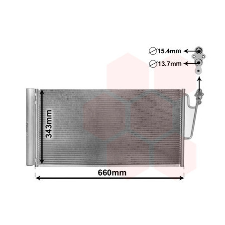 VAN WEZEL 06005363 Air conditioning condenser