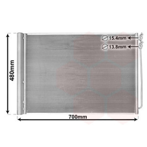 VAN WEZEL 06005370 Air conditioning condenser