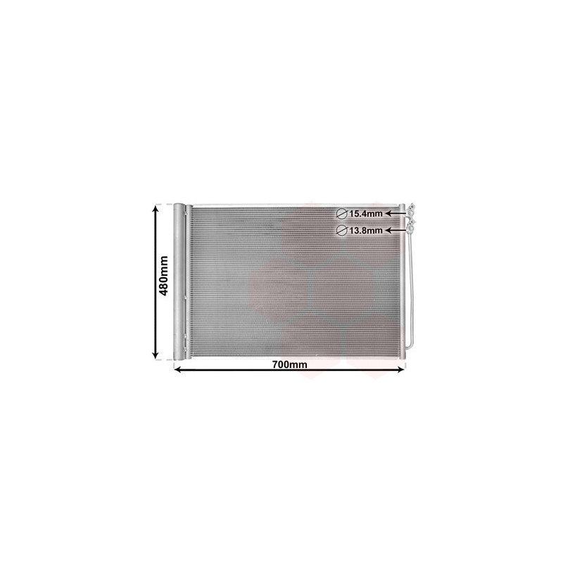 VAN WEZEL 06005370 Condensador de aire acondicionado