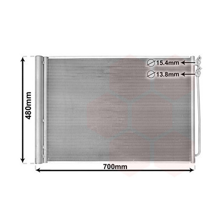 VAN WEZEL 06005370 Air conditioning condenser