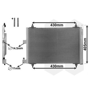 VAN WEZEL 09005173 Air conditioning condenser