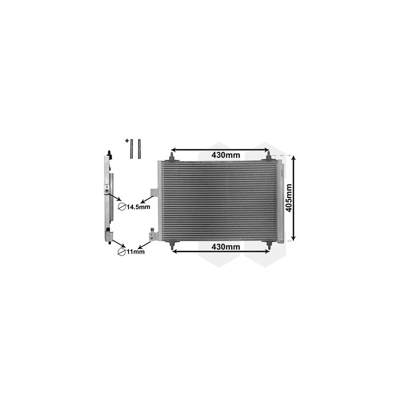 VAN WEZEL 09005173 Condensador de aire acondicionado