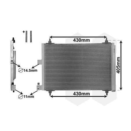 VAN WEZEL 09005173 Air conditioning condenser