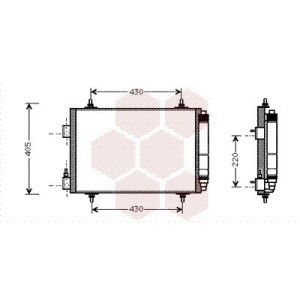 VAN WEZEL 09005192 Air conditioning condenser