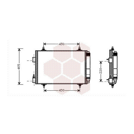 VAN WEZEL 09005192 Condensatore climatizzatore