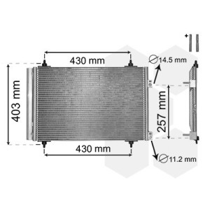 VAN WEZEL 09005231 Condensatore climatizzatore