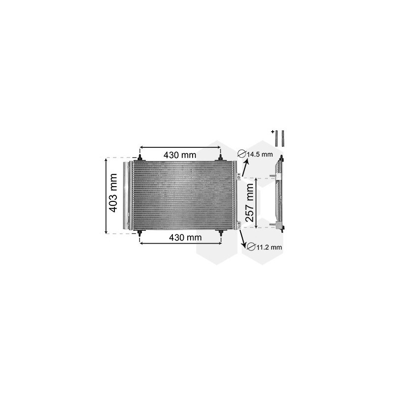 VAN WEZEL 09005231 Condensatore climatizzatore