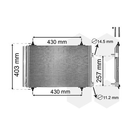 VAN WEZEL 09005231 Condensador de aire acondicionado