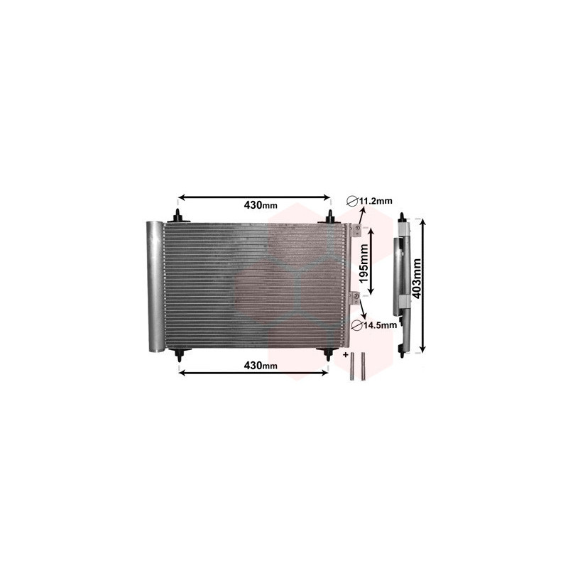 VAN WEZEL 09005241 Condensador de aire acondicionado