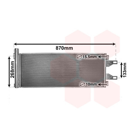 VAN WEZEL 09005248 Condensador de aire acondicionado