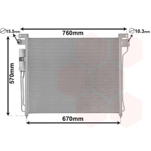 VAN WEZEL 13005299 Air conditioning condenser