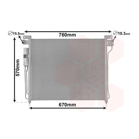 VAN WEZEL 13005299 Condensatore climatizzatore