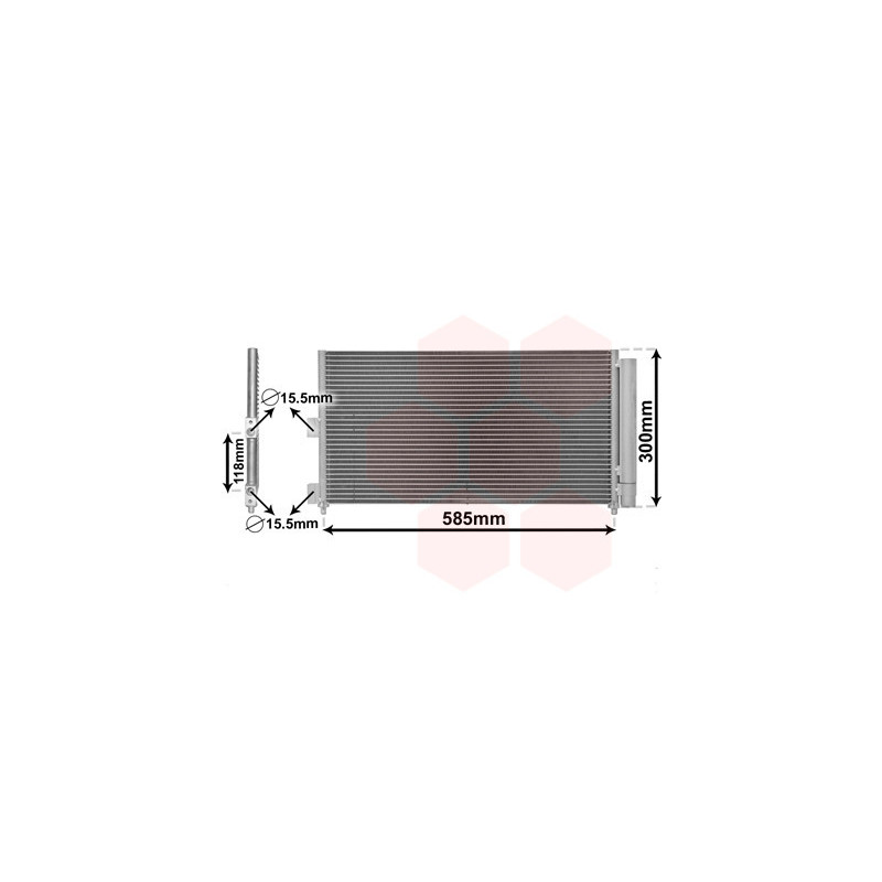 VAN WEZEL 17005289 Condensador de aire acondicionado