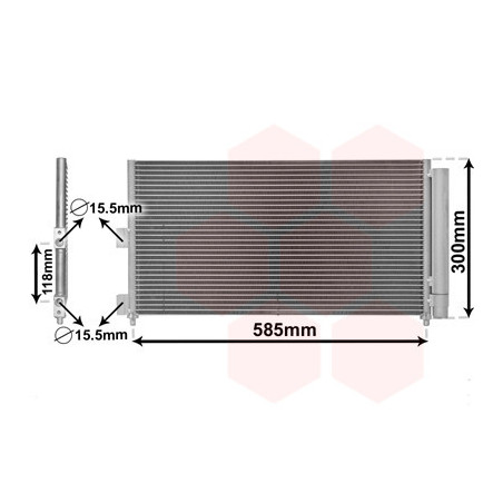 VAN WEZEL 17005289 Air conditioning condenser