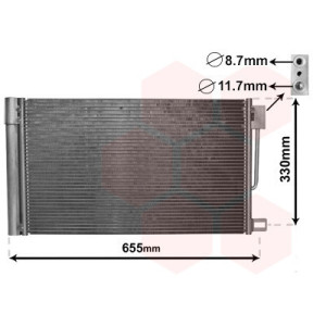 VAN WEZEL 17005314 Condensatore climatizzatore