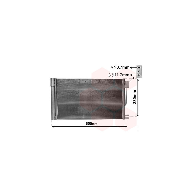 VAN WEZEL 17005314 Condensador de aire acondicionado
