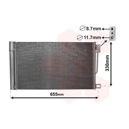 VAN WEZEL 17005314 Condensatore climatizzatore