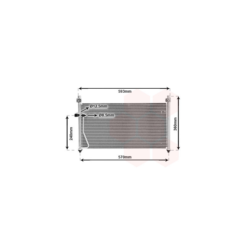 VAN WEZEL 27005126 Condensatore climatizzatore