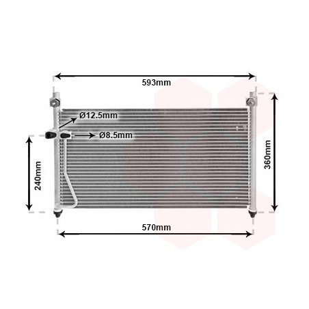 VAN WEZEL 27005126 Condensatore climatizzatore