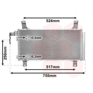 VAN WEZEL 27005157 Skraplacz klimatyzacji