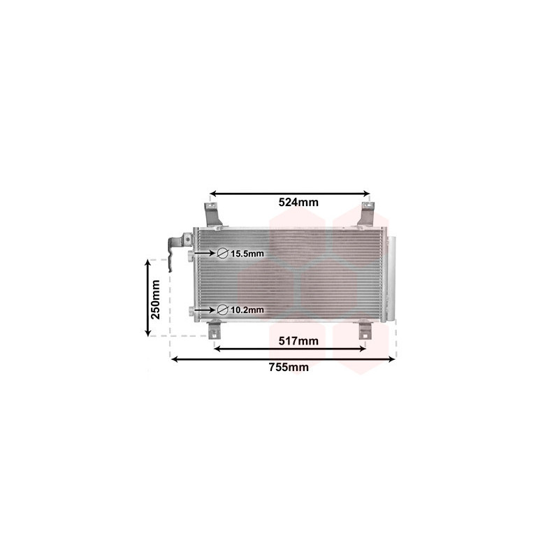 VAN WEZEL 27005157 Condenseur de climatisation