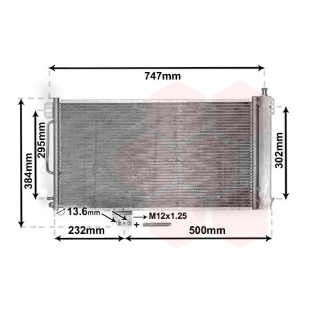 VAN WEZEL 30005200 Condensador de aire acondicionado