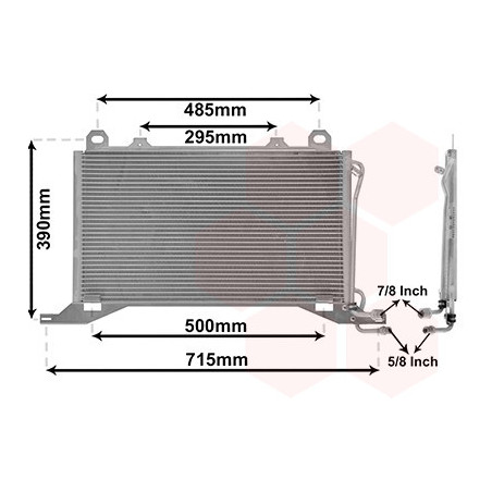 VAN WEZEL 30005222 Air conditioning condenser