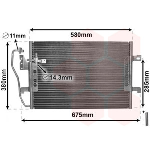 VAN WEZEL 30005289 Air conditioning condenser
