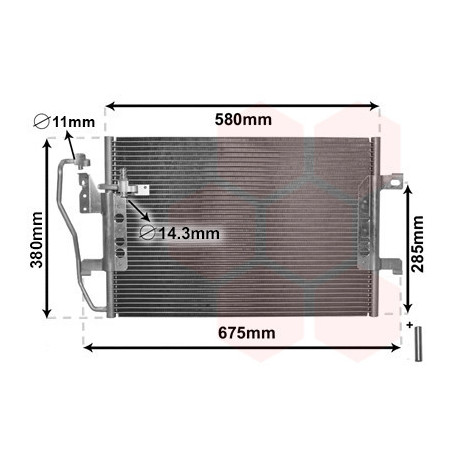VAN WEZEL 30005289 Air conditioning condenser