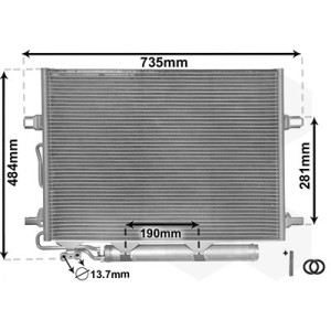 VAN WEZEL 30005307 Condensatore climatizzatore