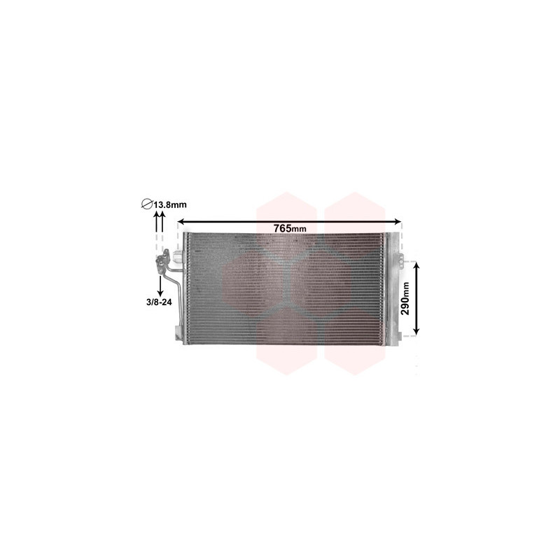VAN WEZEL 30005484 Condensador de aire acondicionado