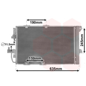 VAN WEZEL 37005326 Condensador de aire acondicionado