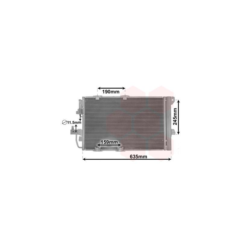 VAN WEZEL 37005326 Skraplacz klimatyzacji