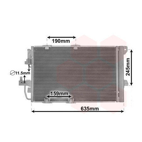 VAN WEZEL 37005326 Skraplacz klimatyzacji