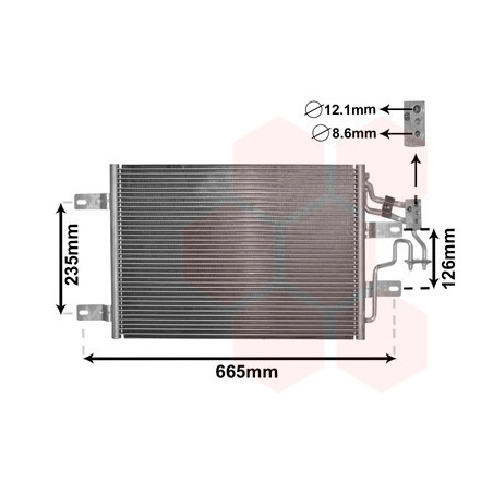 VAN WEZEL 37005394 Condenseur de climatisation
