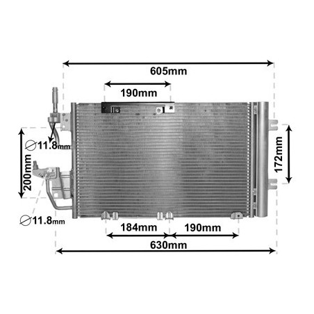 VAN WEZEL 37005454 Condensador de aire acondicionado