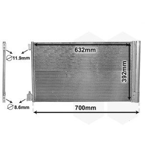 VAN WEZEL 37005478 Condenseur de climatisation