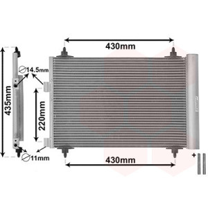 VAN WEZEL 40005209 Condensatore climatizzatore