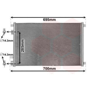 VAN WEZEL 43005305 Air conditioning condenser