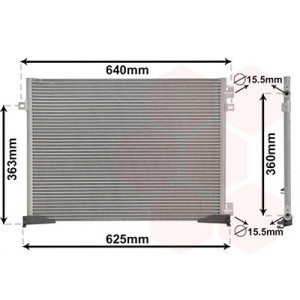 VAN WEZEL 43005400 Condenseur de climatisation