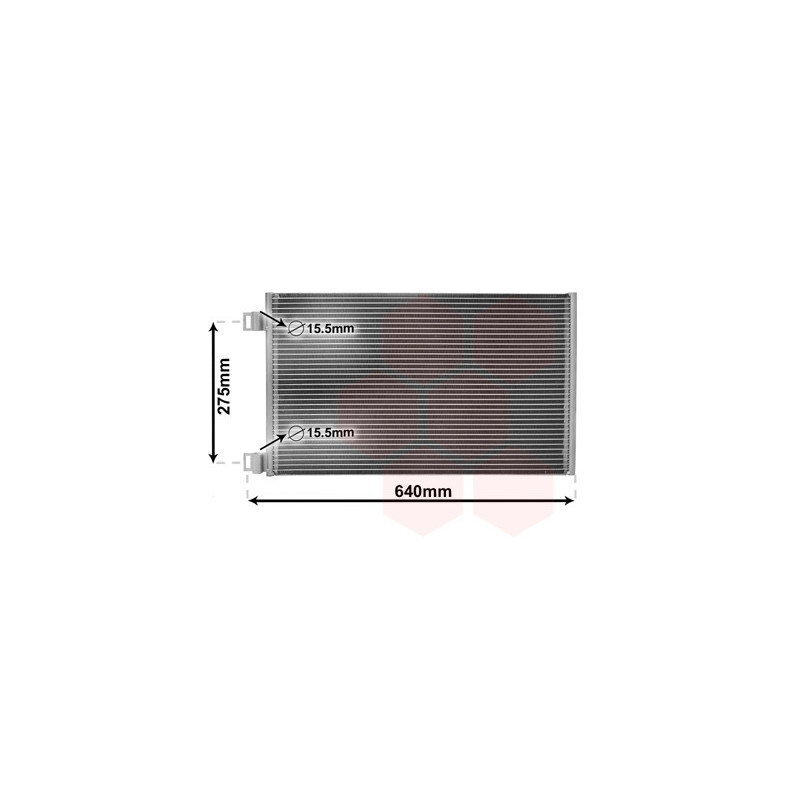 VAN WEZEL 43005444 Condensador de aire acondicionado
