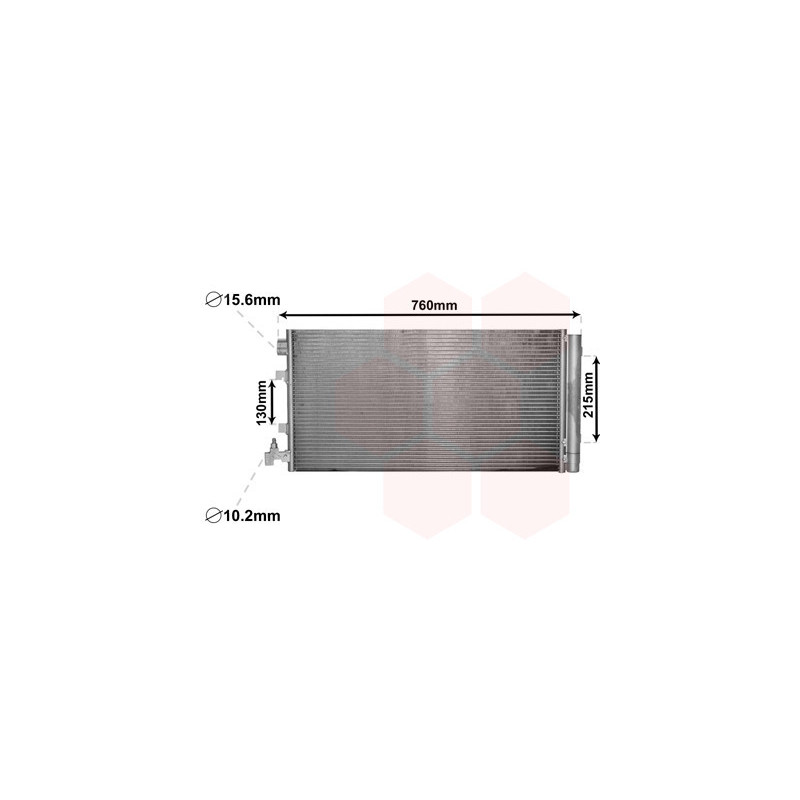 VAN WEZEL 43005449 Skraplacz klimatyzacji