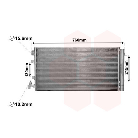 VAN WEZEL 43005449 Condensador de aire acondicionado
