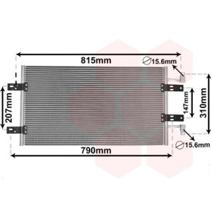 VAN WEZEL 43005451 Air conditioning condenser