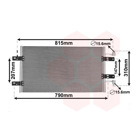 VAN WEZEL 43005451 Condenseur de climatisation