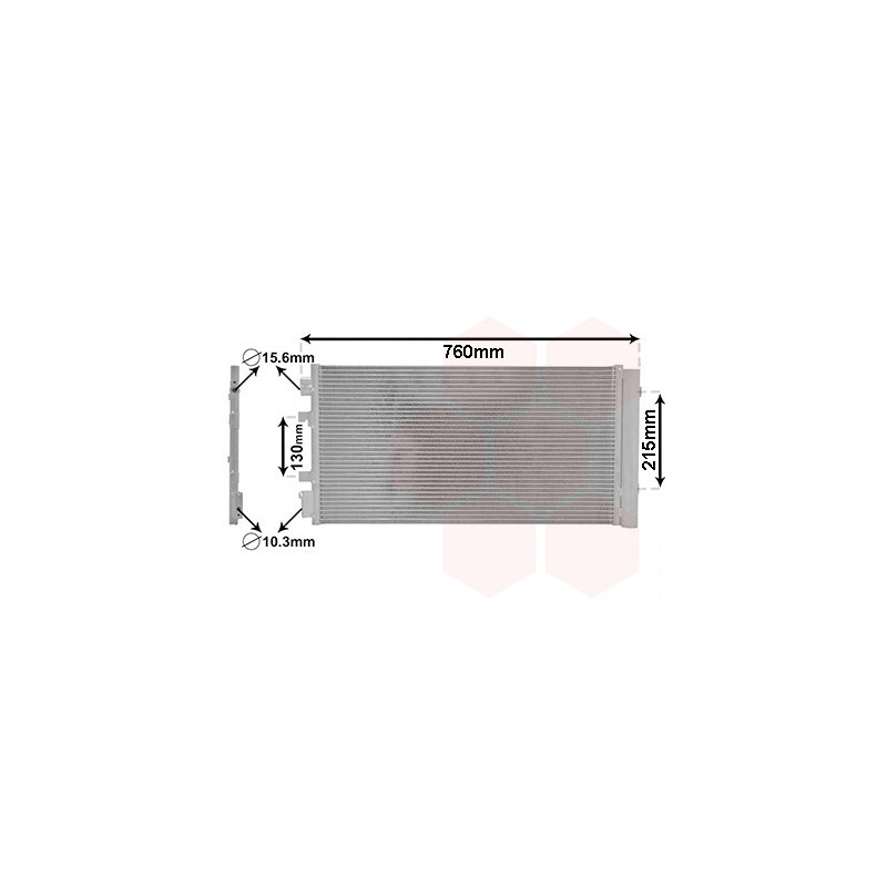 VAN WEZEL 43005483 Condensador de aire acondicionado