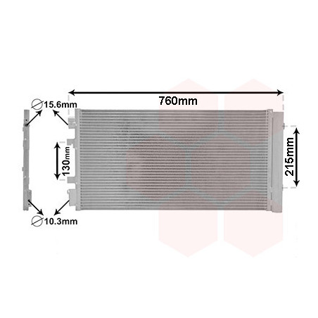 VAN WEZEL 43005483 Klimakondensator