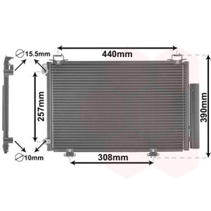 VAN WEZEL 53005267 Air conditioning condenser